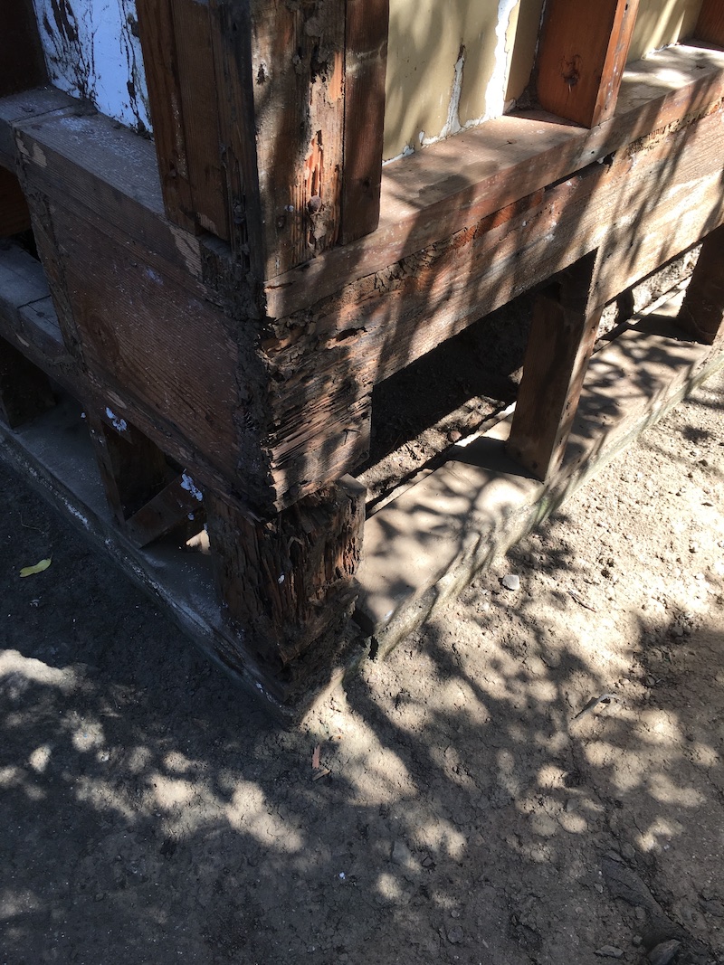 A damaged san francisco area house in need of a new retrofit foundation