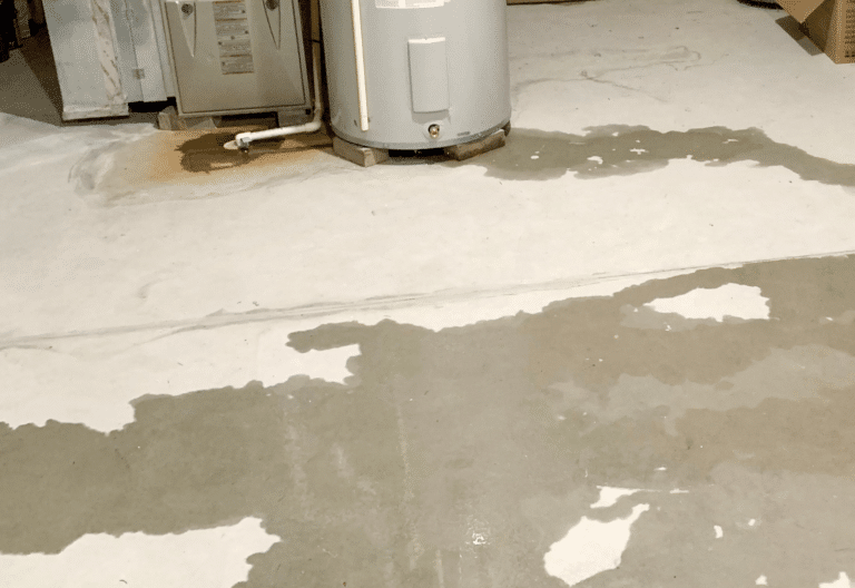 Image of a basement leak