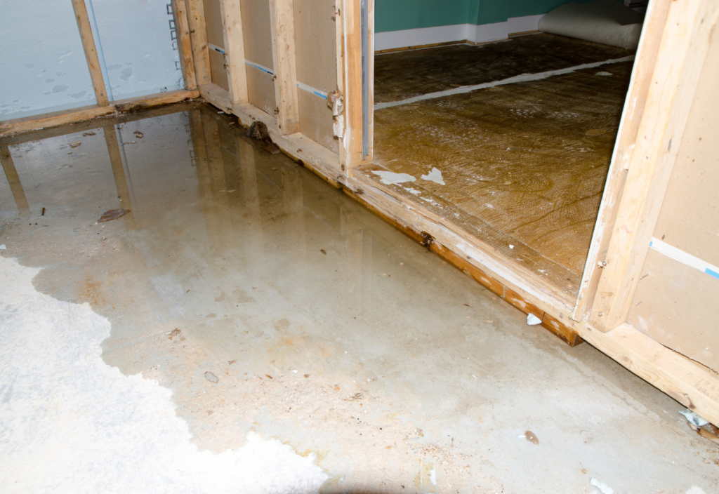 Image of water damage in a property