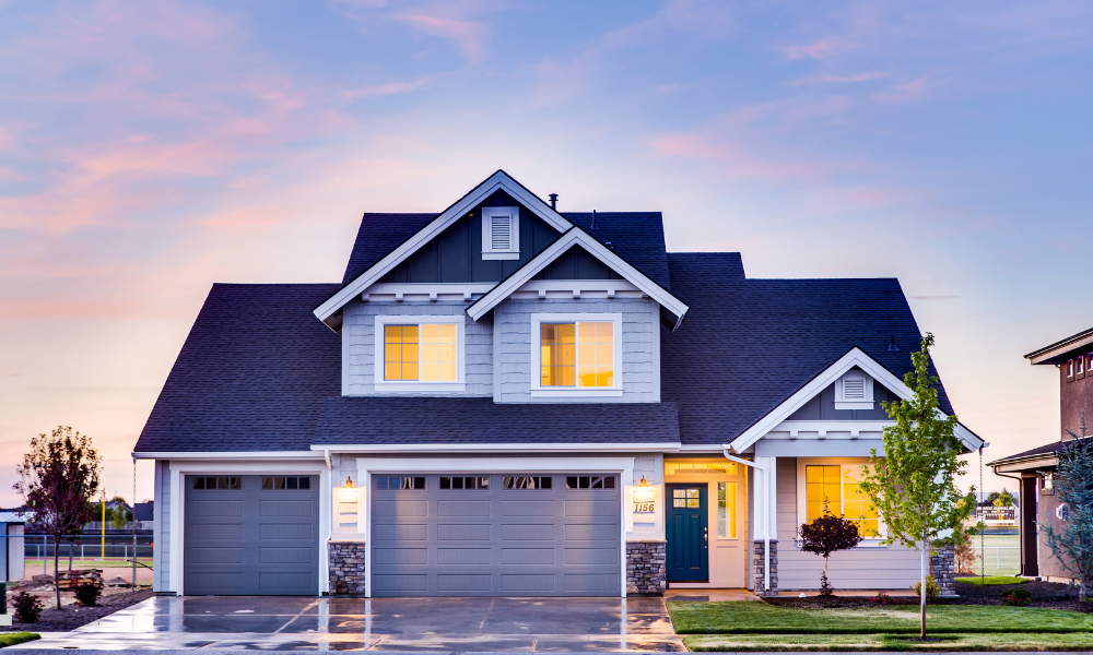 A home with clean siding